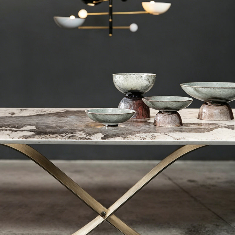 Table de salle à manger Modern, H 29,52 po x l 70,86 po x P 35,43 po