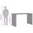 Vidaxl Garden Bar Table Grey-116118490-116118493