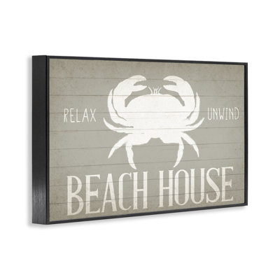 «Relax Unwind Beach House», estampe numérique de Kim Allen