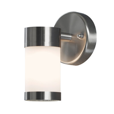 Modena Stainless Steel 16cm H Outdoor Armed Sconce