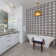 Modda 8" x 8" Cement Patterned/Concrete Look Wall & Floor Tile