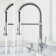Edison 19 H 1-handle Pull-Down 2-Function Sprayer Kitchen Faucet and Soap Dispenser