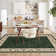 Farmhouse Floral Rug Washable Area Rug Non Slip, Soft Non Shedding Indoor Carpets, Low Pile Thin Foldable Printed Floor Mats, Bordered Carpet for Living Room Nursery Bedroom