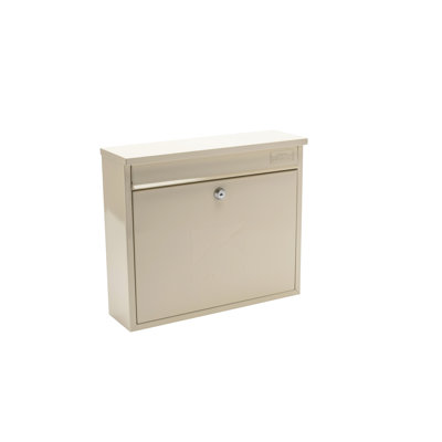 Elegance Wall Mounted Galvanised Steel Lockable Weatherproof Post Box - 36x31x10cm