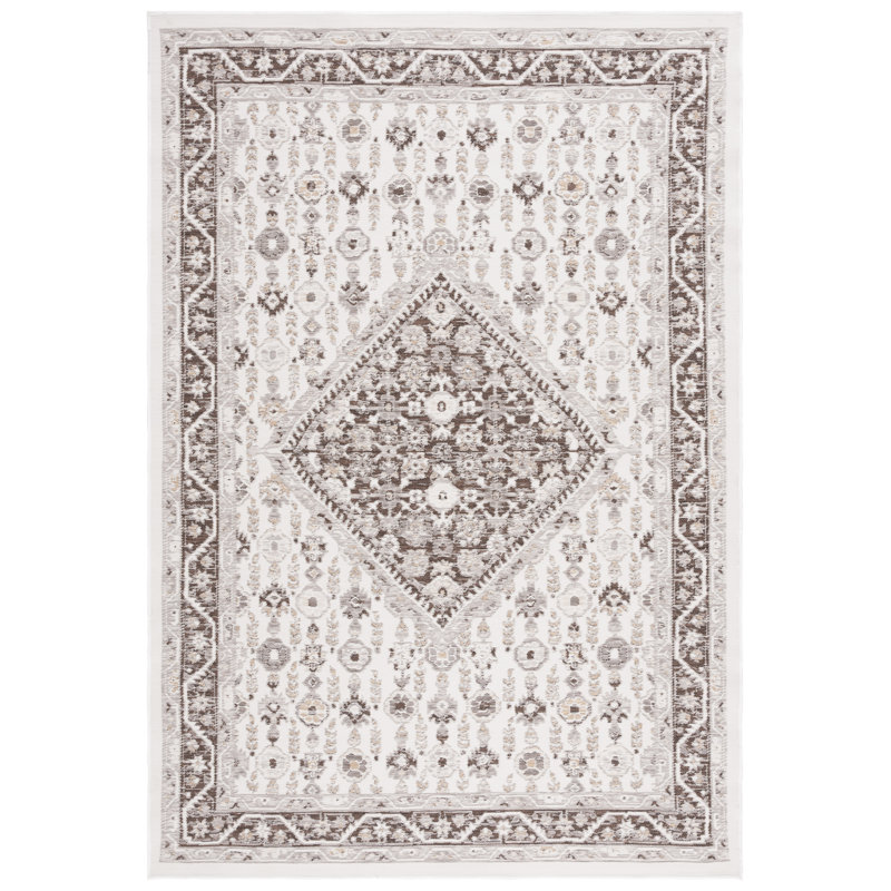 Tapis d'intérieur / extérieur oriental Karrera Sunrise Performance, Rectangle 4 pi x 5 pi 7 po