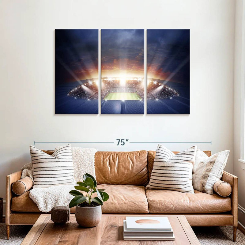 Lumières du stade de football Sireci, H 36 po x l 57 po