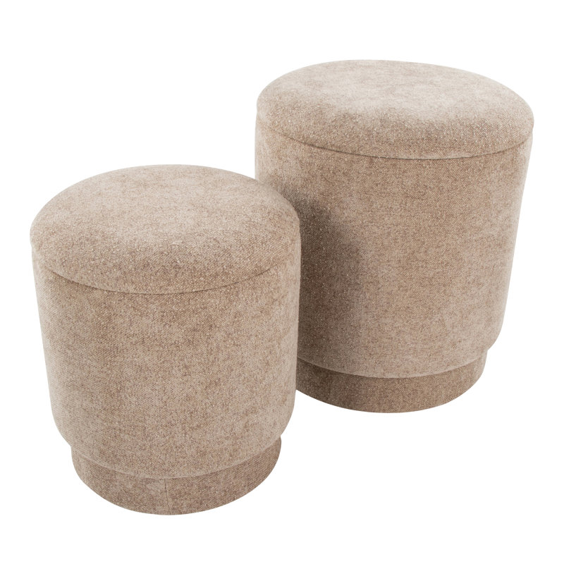 Ensemble de repose-pieds Marla par Lumisource, Brun