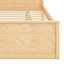 Lit plateforme moderne en bois avec lit gigogne et tablettes-128932143-128932141