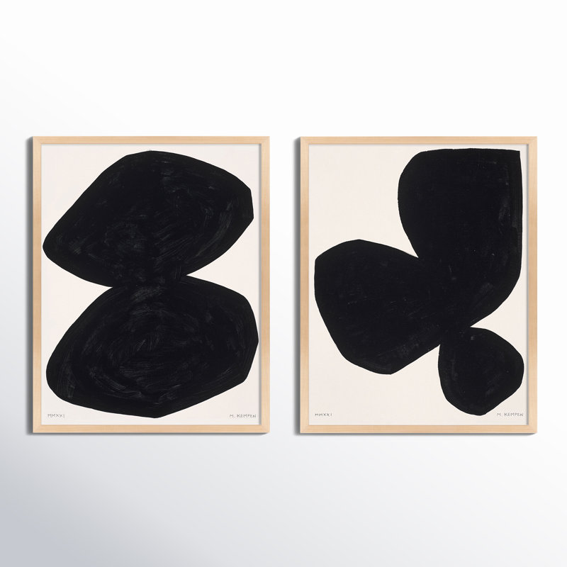 Module Shauna sur blanc. Ensemble de 2 - ensemble de 2 reproductions de cadres photo, Érable, H 20 po x l 16 po x P 1,25 po