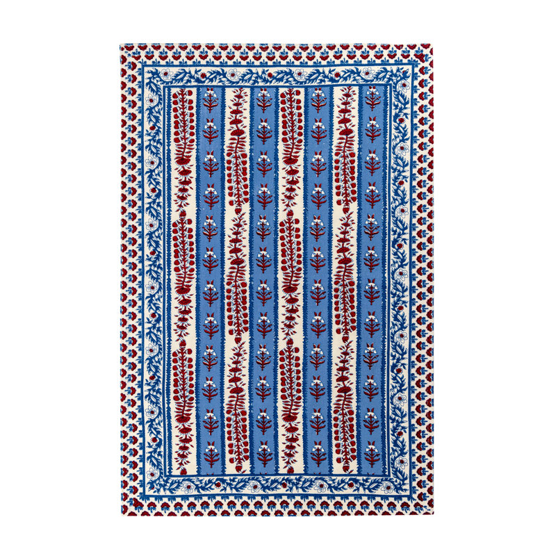Avignon Provence Tea Towels 20" x 30", Red/Blue
