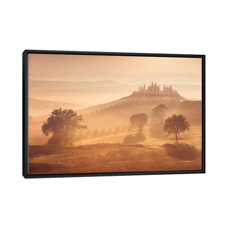 «Autumn in Tuscany» par Daniel Kordan, reproduction d'art sur toile tendue, H 18 po x l 26 po x P 1,5 po, Pas de tapis