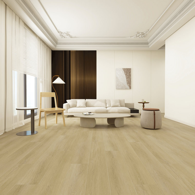 Ecostyle 6.5mm SPC Vinyl Plank Flooring, 60"* 9" Waterproof Rigid Core Flooring, Click Lock Installation, 30.18 sq. ft per box, Wood Grain Look, for Kitchen Bathroom Living Room. Driftwood Oak Finish