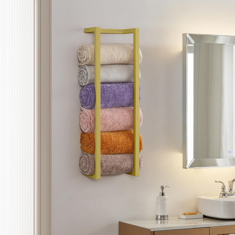 bathroom towel rack