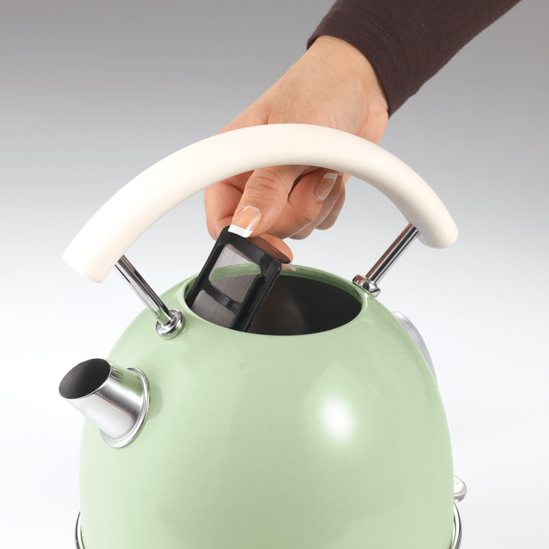 Ariete Vintage Dome Kettle, 4 Slice Toaster & Microwave, Green
