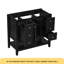 Meuble-lavabo 36 po sans lavabo, base d'armoire seulement, une armoire et trois tiroirs, noir-117196455