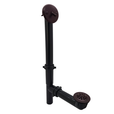 Trip Lever and Grid Cover Bathtub Leg Tub Drain with Overflow