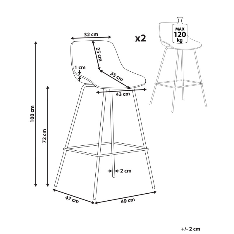 Bluffdale Counter Stool with Metal Frame, Light Green