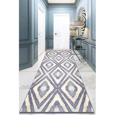 Antibacterial Hall Carpet, 100% Polyester, 31.5 x 59.1 inches | 10 mm Pile Height, Non-Slip Underside, Washable by Machine | Durable, Easy to Clean, Perfect for High Traffic Areas & Home Decor