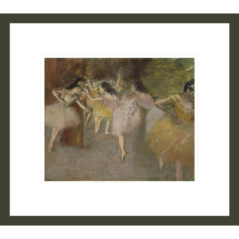 «Rehearsal devant le ballet» par Edgar Degas, impression giclée sur cadre, H 13,75 po x l 15,49 po