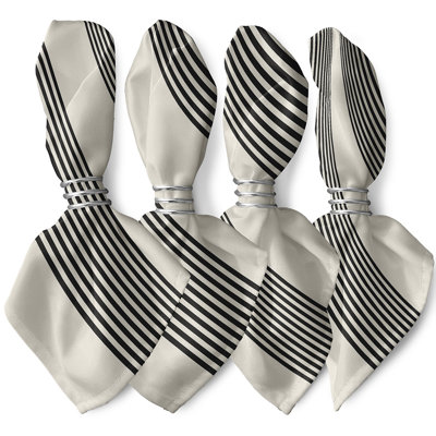 Verlene Polyester Striped Square Napkin
