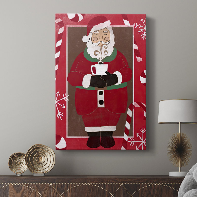 Cozy Cocoa Christmas Collection B -Custom Wrapped Gallery Cavas, H 18 po x l 12 po
