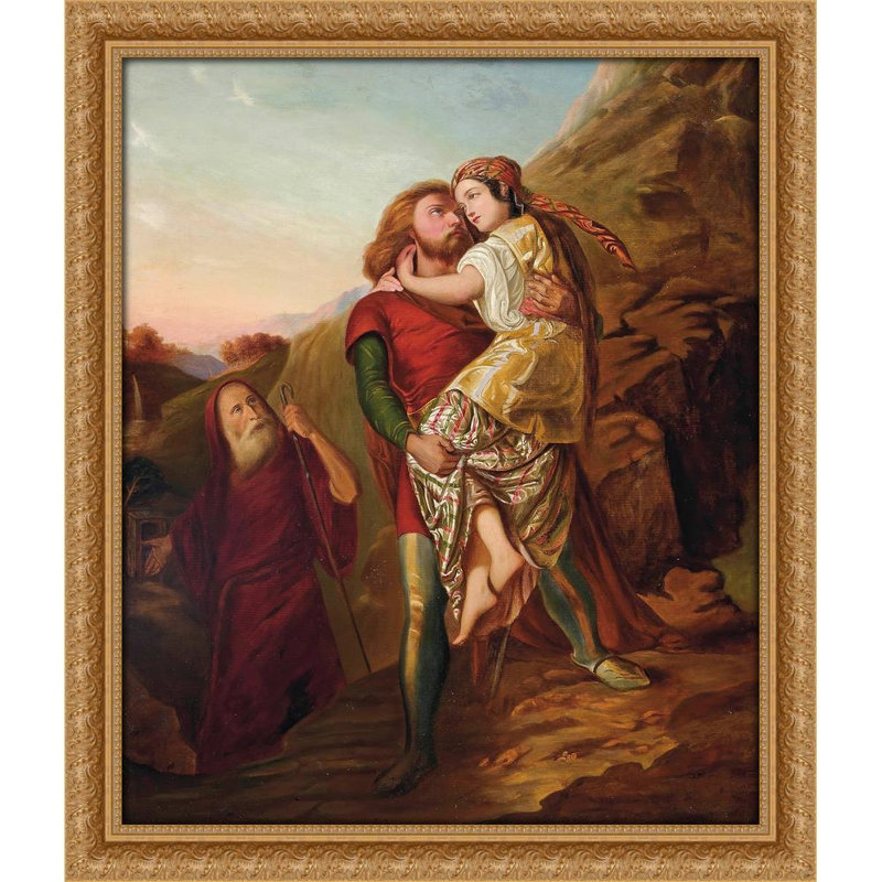 Moïse et Zippora, H 32 po x l 22 po