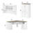Huckins 4 Piece Computer Desk Office Set-857104709