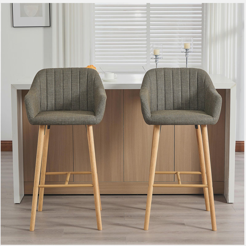 Ensemble de 2 tabourets de bar Modern, Vert