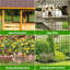 50ft Garden Wire Mesh, 15.2m PVC-Coated Welded Wire Fencing for Garden and Poultry Enclosures-130418086