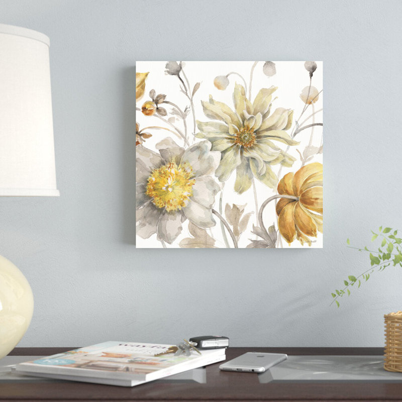 «Fields of Gold III» par Lisa Audit - reproduction d'art, H 12 po x l 12 po, Toile tendue, Non