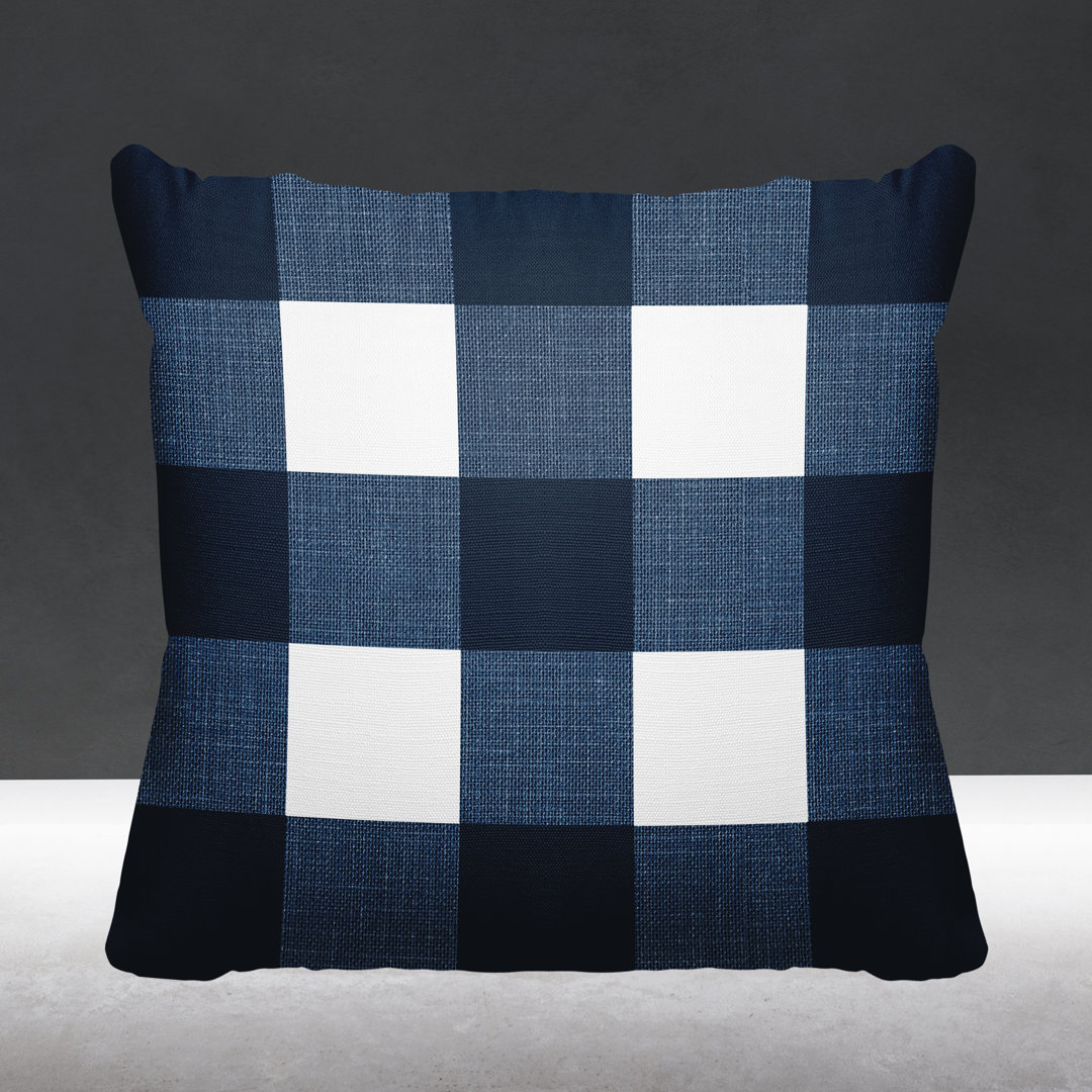 Jeb Farm House Plaid Indoor/Outdoor Pillow ULLI HOME