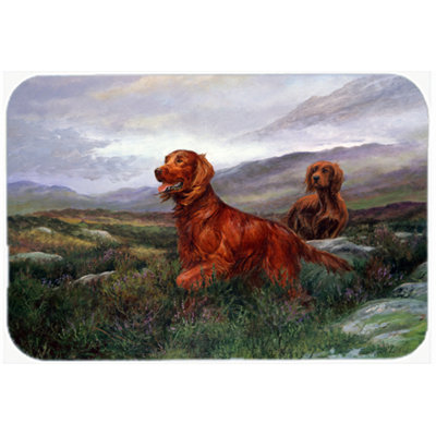 Caroline's Treasures Irish Setters Glass Cutting Board