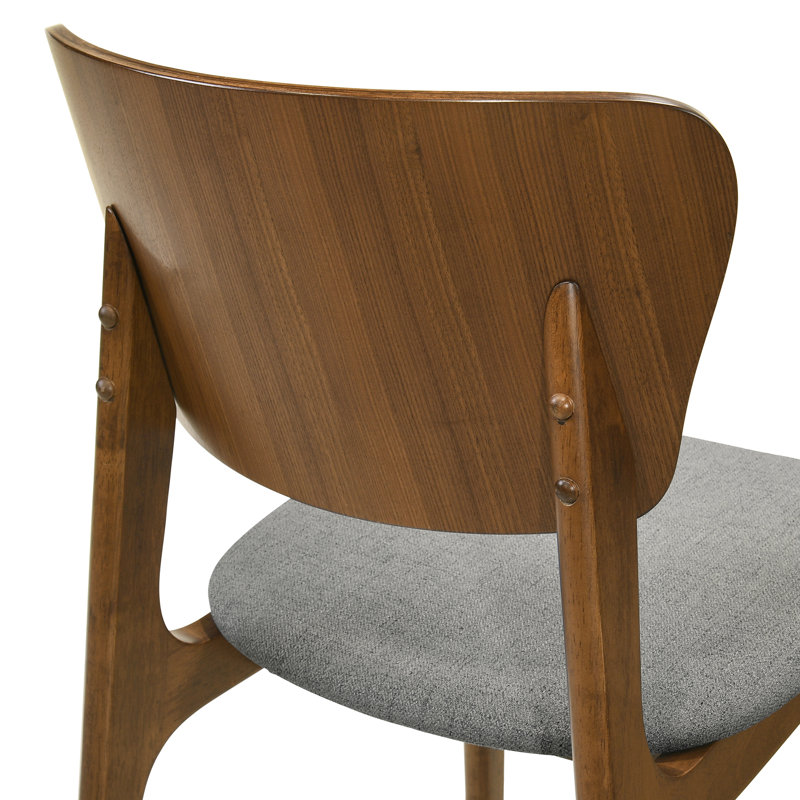 Chaises de salle à manger Jennelle, Gris anthracite, Brun, 2