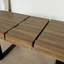 Rectangle Extendable Dining Table For 6-10 People Aged Effect Wood And 160-200 Cm-125149204