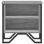 Alliyah 40cm W Metal Bedside Table-758425478