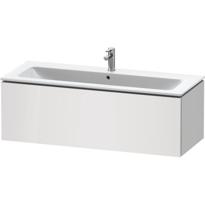 Meuble-lavabo mural Duravit L-Cube, 1 compartiment coulissant