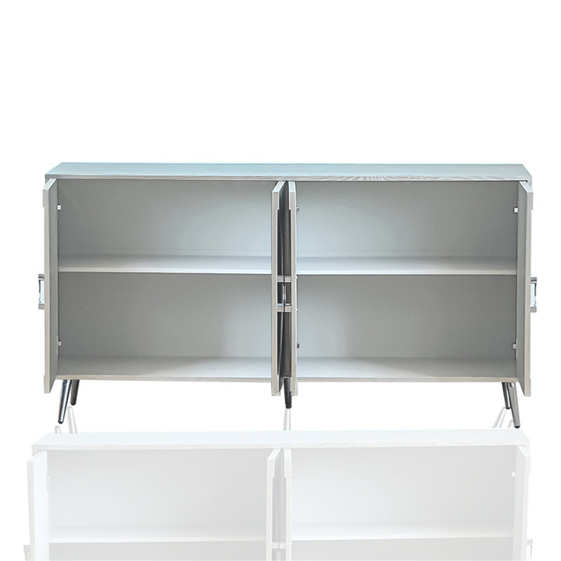 Armoire de rangement moderne à 4 portes en bois laqué Modern