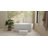 Badeloft 55" x 30" Freestanding Soaking Stone Resin Bathtub with Overflow and Drain BW-02-S-M in Matte White-71526203