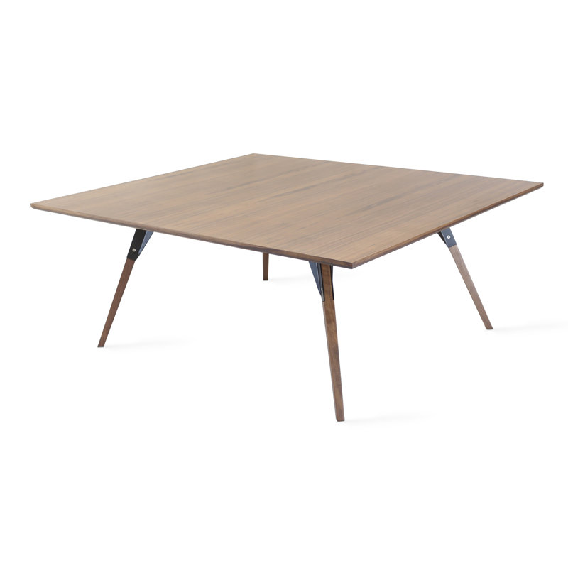 Table basse clarke, H 18 po x L 54 po x l 46 po, Noir, Noyer