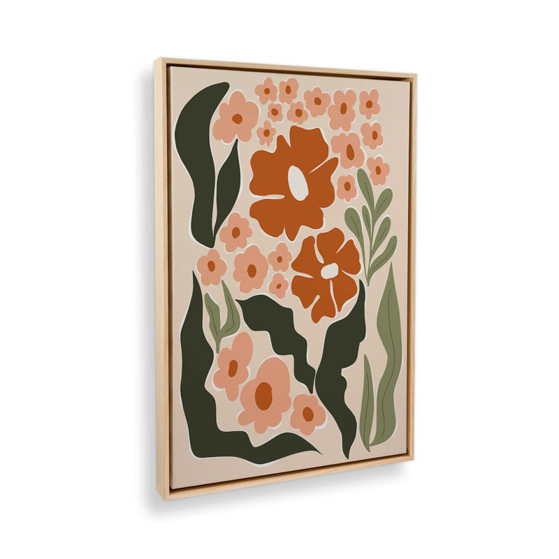 «Tropical Wonder» par Garima Dhawan, impression sur toile, Tanné, H 48 po x l 36 po, Impression encadrée sans passe-partout