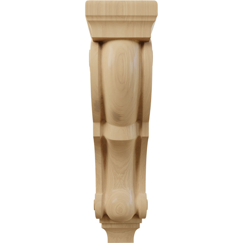 Corbeaux de bois prêts à être peints ou teints - H 10 po x l 5 po, Cerisier