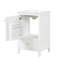 Meuble-lavabo de 20 po avec lavabo, armoire de salle de bain avec porte à fermeture douce, support de rangement et tiroir, blanc-1976220364