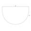 Paillasson demi-cercle à bordure noire -594066630