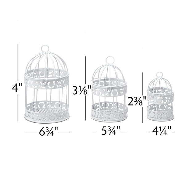 The Party Aisle™ 3 Piece Decorative Bird House Set & Reviews | Wayfair