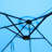 Extra Shade Rectangular Patio Umbrella With And Stand - Blue Convenient Crank Stability