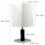 Lampe de table carrée en bois brune 26 "de haut (1pc / Ctn) (0,92 / 5,55)