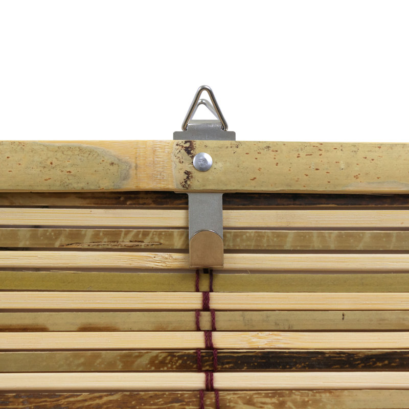 Rideaux en bambou sans cordon, l 48 po x L 72 po, Brun