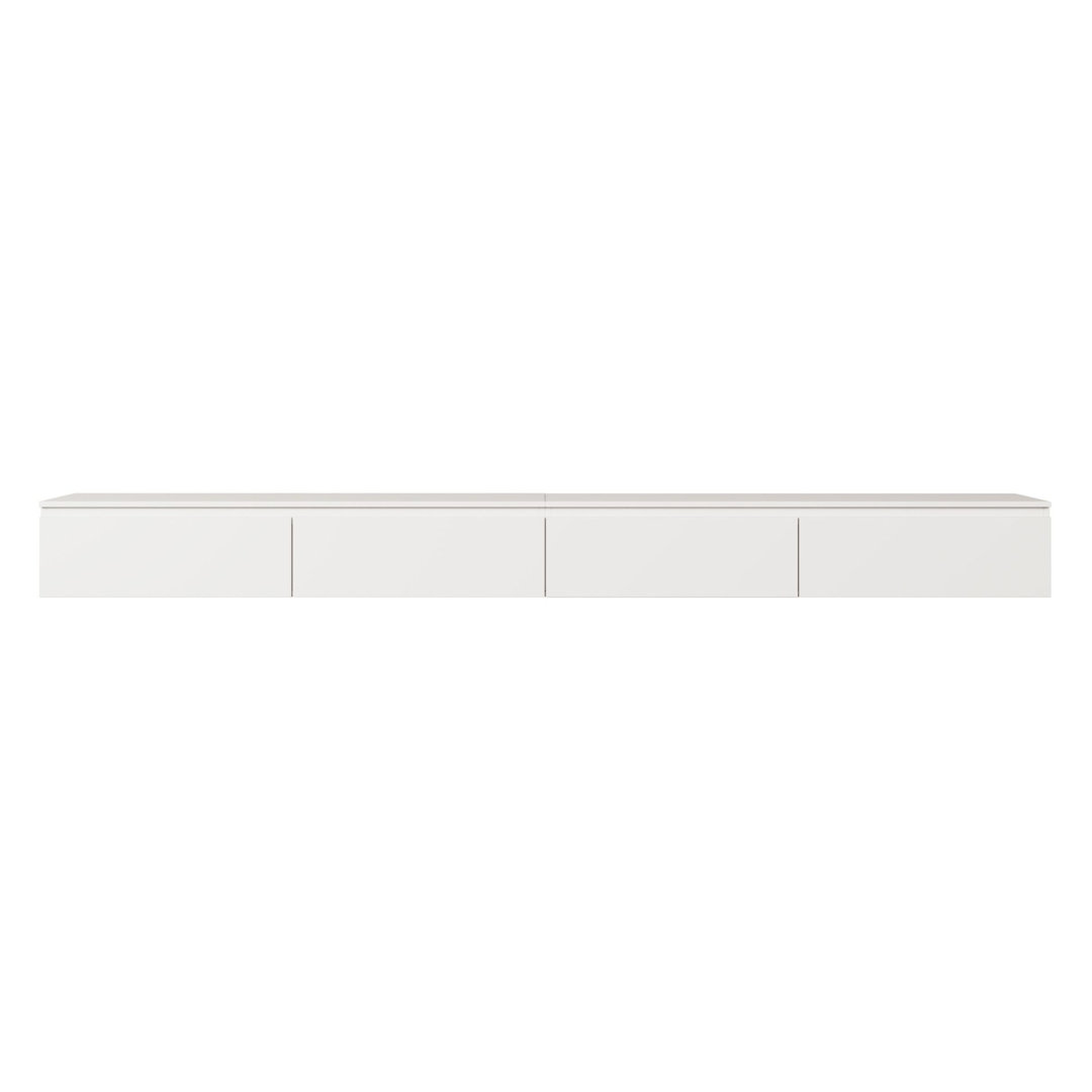 Bemmi Wall-Mounted TV Cabinet 300 cm Black
