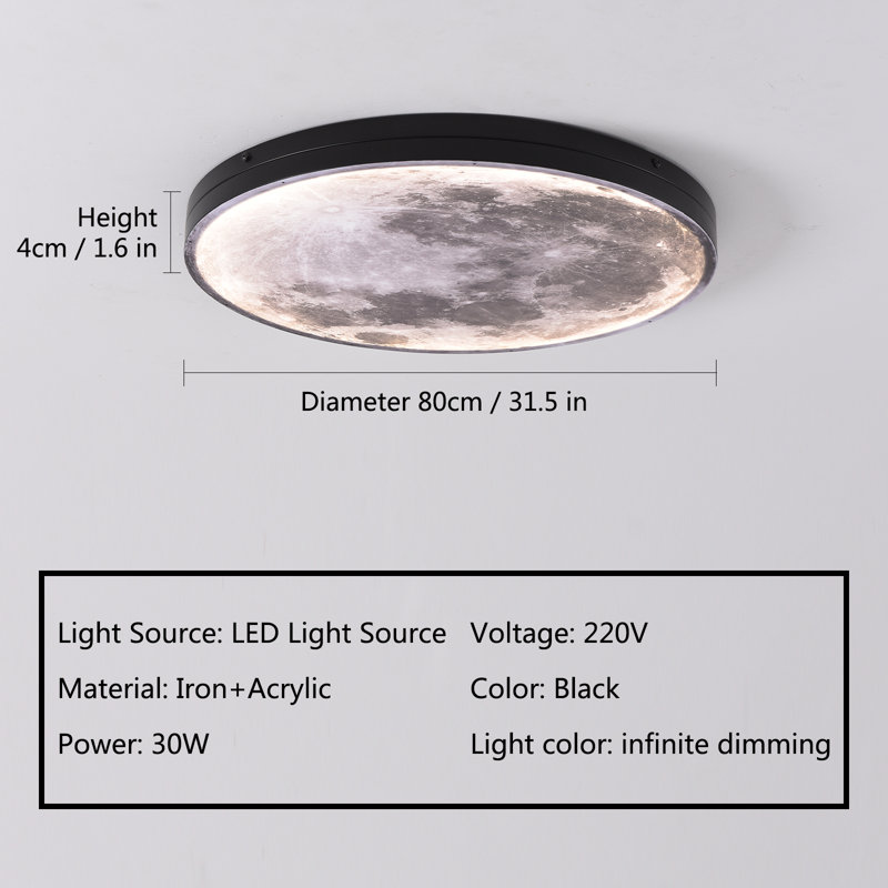 Demario Flush Mounted Ceiling Light, 4" H x 80" W x 80" D