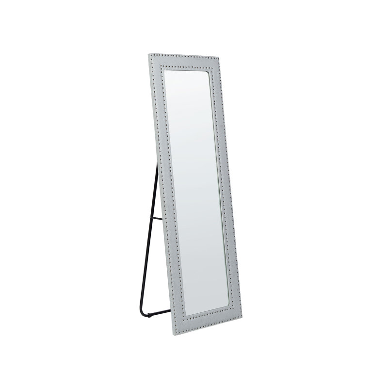 Codero Flat Leather Floor Mirror